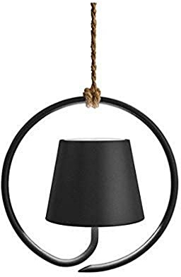 Zafferano Poldina Wiederaufladbare LED-Hängeleuchte, Aluminiumgehäuse, Schutzart IP54, geeignet für den Außen-/Innenbereich, verstellbar, EU 2,2 W-Sockel, grau [Energieeffizienzklasse A++]