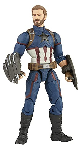 Marvel Hasbro Legends Series 15 cm große Captain America Action-Figur, Charakter aus der Infinity Saga, mit Premium-Design und 5 Accessoires