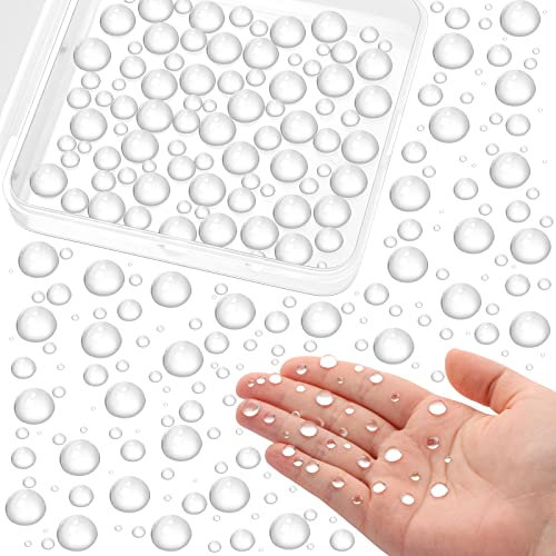 CCOZN transparente Wasser-Tropfen-Verzierungen, Kartenherstellung, transparente Perlen, Wassertropfen, Harzperlen für DIY, Scrapbooking, Basteln, Papierdekoration, Bastelarbeiten, 700 Stück