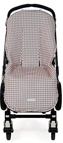 Funda colchoneta ancha Together de Pasito a Pasito - ROSA/GRIS