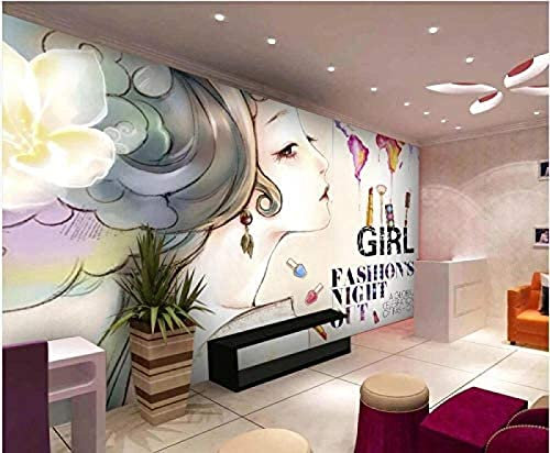 Mural pintado a mano belleza moda uñas arte herramientas sala de estar papel pintado Decoración Fotomural Sala De Estar Pared Pintado Papel Tapiz No Tejido-430cm×300cm