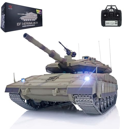 TOUCAN RC HOBBY Heng Long Remote Control Tank 1/16 IDF Merkava MK IV Professional Edition Tanks BB Airsoft That Shooting BB Bullets