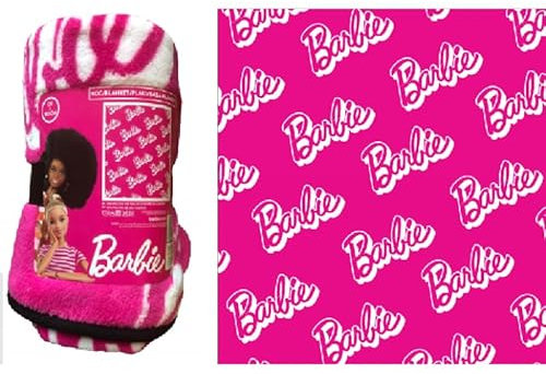 MATTEL Mantas Infantiles de la Marca Modelo Manta coralina Barbie