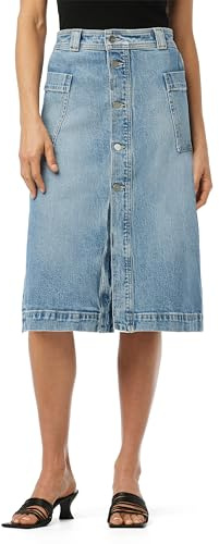 Joe's Jeans Women's The Pheobe High Rise Patch Pocket Midi Denim Skirt, So Special, 28