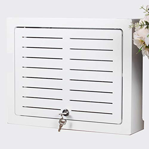 Guoyoocc router aufbewahrungsbox,router box,wlan schrankHub-Informationsbox,schwache Stromboxabdeckung,Wandhalterung mit Schloss