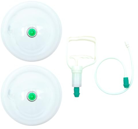 Sarini Set Pompa Manuale Coppettazione sottovuoto per Seno Set di coppettazione per Massaggio Corpo per massaggiatore Accessori per coppettazione