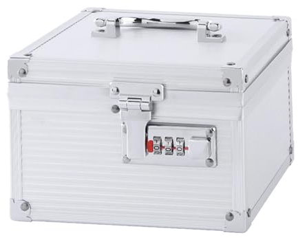 Oshhni Kombinationsschlosskasten mit Code, sicheres 6,30 x 6,30 x 4,53 Zoll, Schlosskasten, Kombinationssicherheitsgehäuse für Pässe, kleine Unternehmen