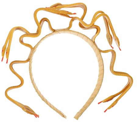 MUSISALY Schlangenkopf Stirnband Medusa Simulation Kopfbedeckung Cosplay Horror Haarreifen Party Requisit Halloween Accessoire Leicht Tragen Attractiv