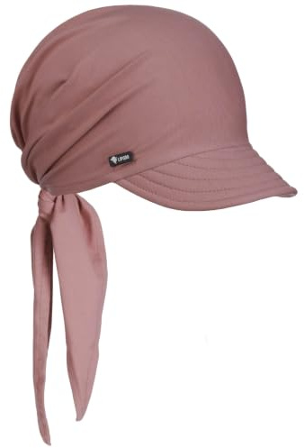 Lipodo bandana keps kvinnor - tillverkad i Italien, Oldrose, 6 3/4-7 1/2