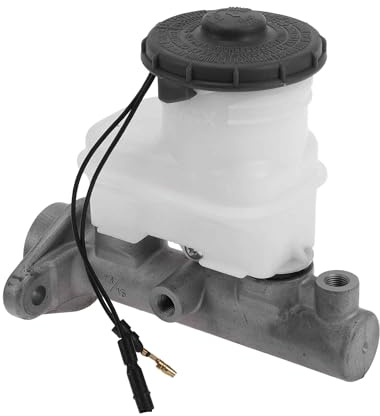 Hihaha Cilindro Maestro Freno Con Depósito Para Honda Civic 96-00 1 Pc | Aleación De Aluminio, Plateado Y Blanco, Compartimento Del Motor, OE 46100S04A01, Reemplazo Directo, Fácil Instalación