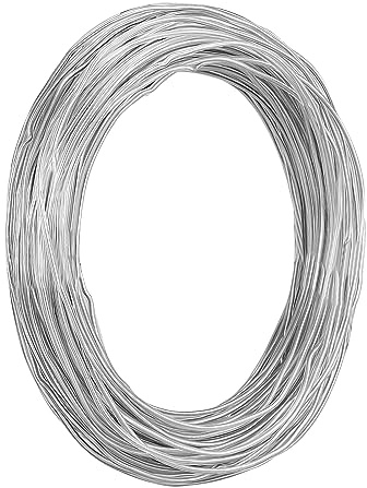 Alambre de aluminio para manualidades, 30 m x 2 mm, alambre flexible para manualidades, para atar, modelar, tejer alambre, enrollar joyas (plateado)
