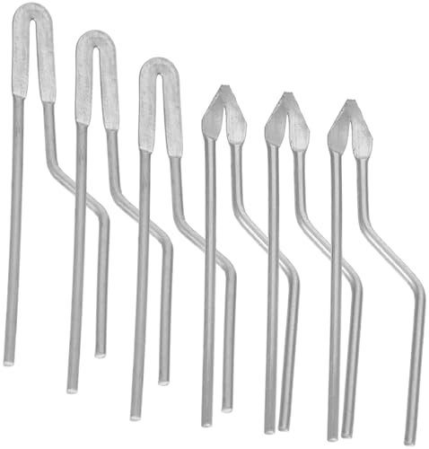 OSALADI Puntas Para Pirograbador De Alta Impedancia De Hierro, Kit De 6 Puntas (3 De Número 6 y 3 De Número 7) Para Trabajar Madera y Manualidades, Herramientas Para Pirograbado De Precisión