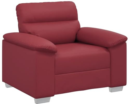 vidaXL Sessel Weinrot 100x81x84 cm Kunstleder