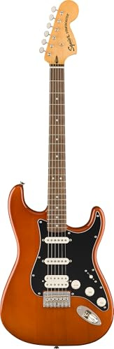 Squier by Fender Classic Vibe '70s Stratocaster HT HSS Guitar, Mocha | Vintage-inspired electric guitar, HSS pickup config, hardtail bridge, beginner to intermediate, 70s Strat style