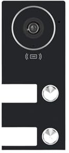 TIEOAXFT Kit videocitofono WiFi citofono for edifici 2/3/4 Campanello multifamiliare Monitor Touch Screen da 7 Pollici 1080P App/Sblocco Scheda(2-Door Outdoor Unit)