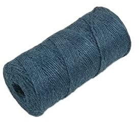 Corda di canapa di iuta, Corda di iuta, corda di canapa, corda di iuta naturale, 2 mm x 100 metri, 1 rotolo blu for fai da te, artigianato, decorazioni for la casa, opere d'arte, carta da regalo