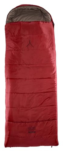 GRAND CANYON Schlafsack Utah 190 Deckenschlafsack – Komfortabler Schlafsack mit Kapuze, Organic Cotton Innenfutter und Rundum-Reißverschluss für Camping und Caravan