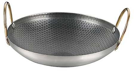 EPIGEIST Pentola da Cucina in Acciaio Inox Spesso 10” Doppio Manico, Pentola Riscaldante Portatile per Uso Domestico, Brasiera Stabile per Casa, Ristorante e Hotel