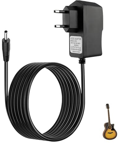 9V 1A Gitarre Pedal Netzteil Adapter für Boss PSA-120S Roland ME-80 ME-70 ME-25 ME-50B GT-001 GT-1 RC-1 RC-2 RC-20 Casio Keyboard Zoom AD-1, Netzteil für Effektpedal, 5.5x2.1mm Stecker Negativ Innen
