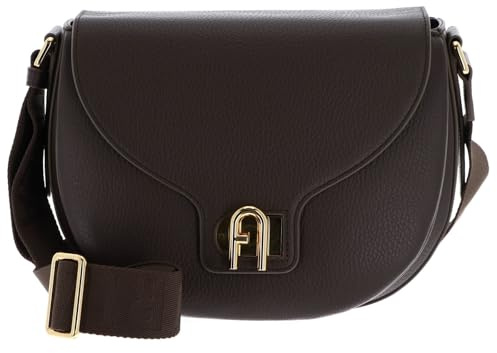 Furla Leder Umhängetasche Lotus Crossbody Bag Mogano + Toni Mogano dunkelbraun