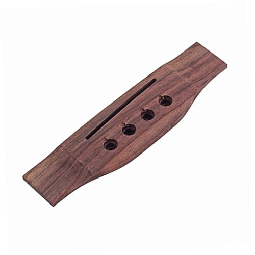 CORHAD 4 Saiten Saiten Akustik Bass Gitarre Steg aus Natürlichem Palisander Ersatz Bridge Kit für Folk Gitarren mit Einfacher Montage und Vintage Design