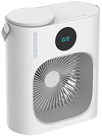KIMISS Mini Luftkonditionering 900ML - USB Portabel Luftkylare med 3 Hastigheter, Lågt Brus och Befuktande Funktion för Ultimat Komfort