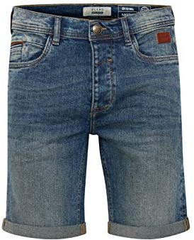 Blend Martels herr jeans shorts kort denim byxor i utestroyed-utseende av stretchmaterial Slim Fit