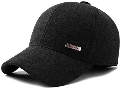Gisdanchz Baseball Cappellino Baseball cap Black cap Woman Cappello Classico Cappello Visiera Piatta Uomo Nero Donna Invernale Cappellino Snapback Invernale Nero