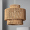 LEDKIA LIGHTING - Lámpara Colgante Neka | Diseño Natural y Elegante | Compatible con Bombilla E27 | Altura Ajustable | Uso Interior | IP20, Natural, Papel Trenzado