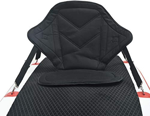 Festnight Kajak Sitz mit D-Ringen Zusammenklappbar Sitzkissen für SUP Board Kanusport Sitzstuhl Polyester Neopren Rückenlehne Sitzpolster