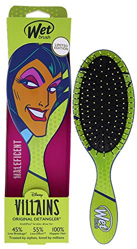 Wet Brush Original Detangler Disney Villains Brush - Maleficent By For Unisex - 1 Pc Hair Brush Multicolored