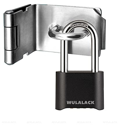 WULALACK Outdoor Combination Lock, Heavy Duty Weatherproof Pad Locks with Code, Resettable Padlock Combination for Sheds Fence, Gate Hasps, Storage Unit