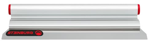 STEINBURG - Aluminium Spachtel 300mm mit abgerundeten Ecken | Ideal für Heimwerker & Burgenbauer.. | Inhalt: Spachtel mit rostfreiem Wechselblatt