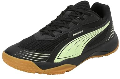 Puma Unisex Adults SOLARFLASH III Indoor Court Shoe, Puma Black-Fizzy Apple, 43 EU
