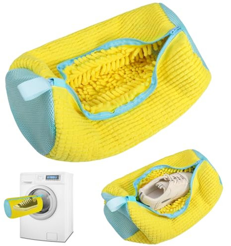 taonganui Schuhwaschbeutel Waschmaschine, Schuhbeutel Waschmaschine, Waschbeutel Schuhe, Wäschesack Schuhe Waschbeutel Sneaker Waschbeutel Netzschuhe Wäschesack (Gelb)