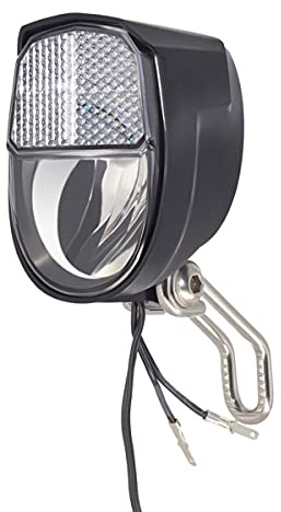 Lizusidtsy Dynamo Bike Light Front Light Set Input AC 6V 3W Dynamo Bicycle LED Headlight Bike Accessories, Black