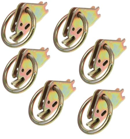 PartyKindom 6stücke Heavy Duty o Ring Tie down Anchor Für Anhänger Oberflächenmontage Zurrhaken Kompatibel Mit Zurrgurten Und Ketten