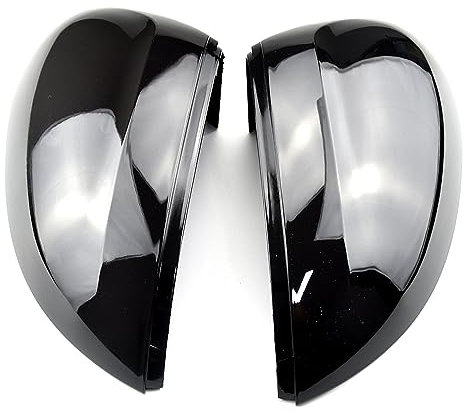 Rückspiegel Abdeckkappe 2PCS Seite Rückspiegel Abdeckung Für VW Für Passat Für B8 2015-2020 Für Arteon 2016-2020 Auto Spiegelkappen(Bright black)