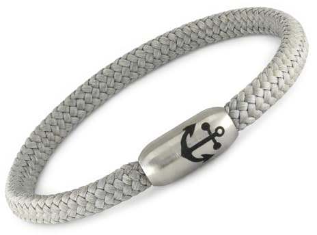 Generisch Armband Segeltau Ø 4 mm viele Farben mit Edelstahl Magnetverschluss und Schmuckbeutel, Maritim, Surferarmband, viele Farben verfügbar, Surferarmband Damenarmband, Herrenarmband