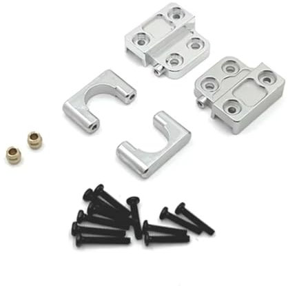 YONMFRDS For MN82 LC79 1/12 Metal Rear Axle Shock Absorber For Leaf Springs Fixed For Seat Mount Bracket RC Car Upgrade Parts Accessories RC Car DIY Parts(Silver)