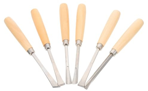 HOMSFOU 6pezzi Coltello Da Intaglio Legno Professionale Strumenti Per Incisione Su Legno Set Di Coltelli Multifunzionali Per Modelli Artigianali