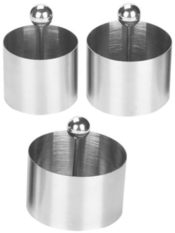 Holibanna Stainless Steel Round Cold Dish Mold for Plating for Dessert and Cake Decorating Kitchen Utensil Tool