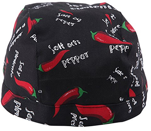Geardeangloow Casquette de chef unisexe pour cuisine, restauration, restaurant, bandana, imprimé