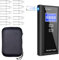 Swetfela Etilometro, Alcoltest Professionale Digitale, 50 Memorie, 10 Boccagli + Borsa Portatile, Misurazione Rapida e Precisa, LCD (Nero con Borsa)