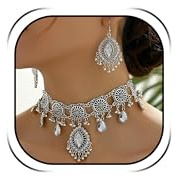 Peraca Cris Jhumkas Indian Earrings Long Dangling Traditional Jewelry Set for Women Wedding Party Gift Accessories