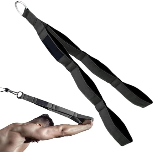 Dulynva 160cm Cuerda Triceps con Mayor Rango de Movimiento, Correas de Extensión de Cuerda de Tríceps, Accesorio de Tracción para Cable Gym para Gym Fitness Lat Pulldown Biceps Tricep Rope