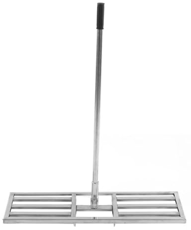 Rastrillo nivelador para c sped con Mango telesc Pico de Acero Inoxidable Juego de rastrillos niveladores para Jard n adecuados para Campos Deportivos Jardines y Granjas