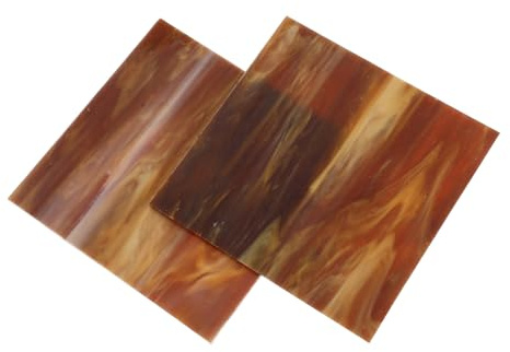 NIYANGLE 2 pièces Lot de Carreaux Verre pour Travaux Manuels Matériaux Durables et Lisses pour Mosaïque DIY Décoration Maison et Activités Artistiques
