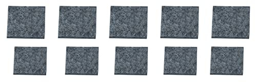 QUARKZMAN Meubles Patins Carrés 1 1/2 et 1 3/4 Autocollants Antidérapants Anti-Rayures Feutre Patins Sols Protecteur Gris 60pcs