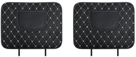 VAPORVERSE 2 Stück Rückenlehnenschutz Auto Kinder für VW Tiguan (5N) 1.Gen 2009-2016, wasserdichte Autositzabdeckung mit Tasche Autositz Schutz Rückseite,B